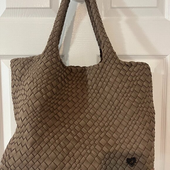 Prene Love Large Woven Tote - Buff Color - Excellent Condition - Picture 1 of 8